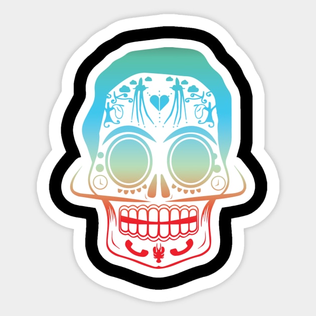 dia de los muertos dali Sticker by WPHmedia